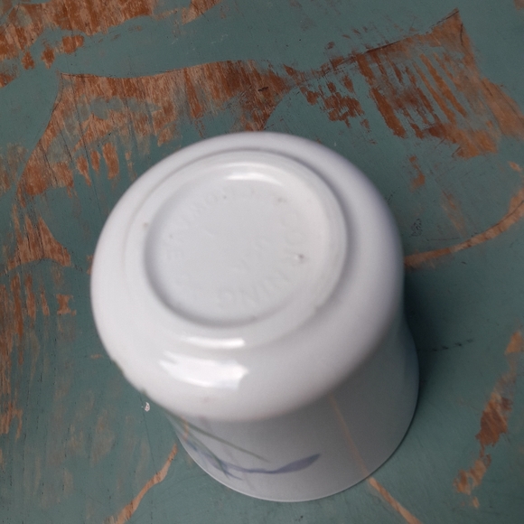 Vintage Mug Corning Ware Blue Iris Flower Rare - Picture 12 of 15